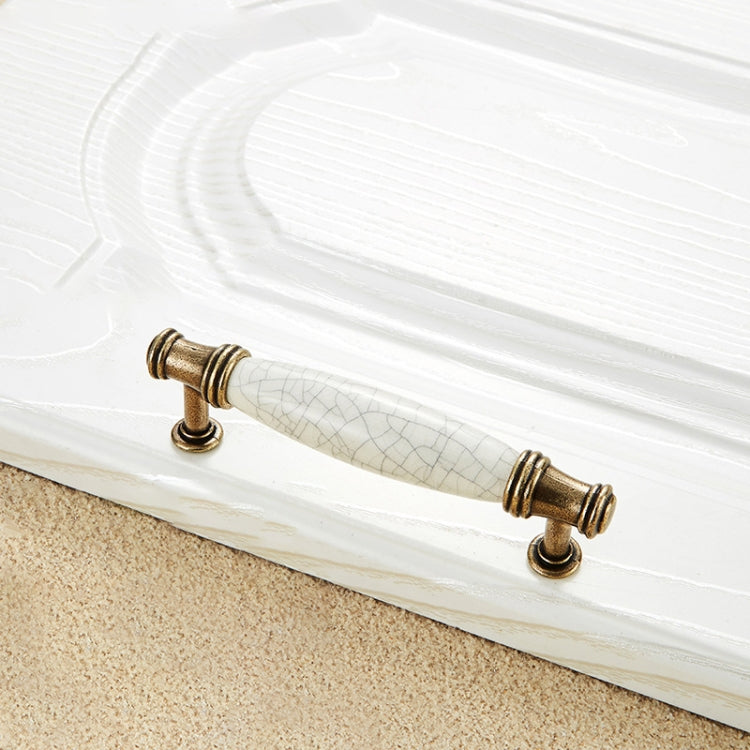 5 PCS 5001_96 Ceramic Crack Closet Cabinet Handle Pitch: 96mm