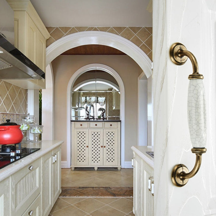 5 PCS 5001_96 Ceramic Crack Closet Cabinet Handle Pitch: 96mm