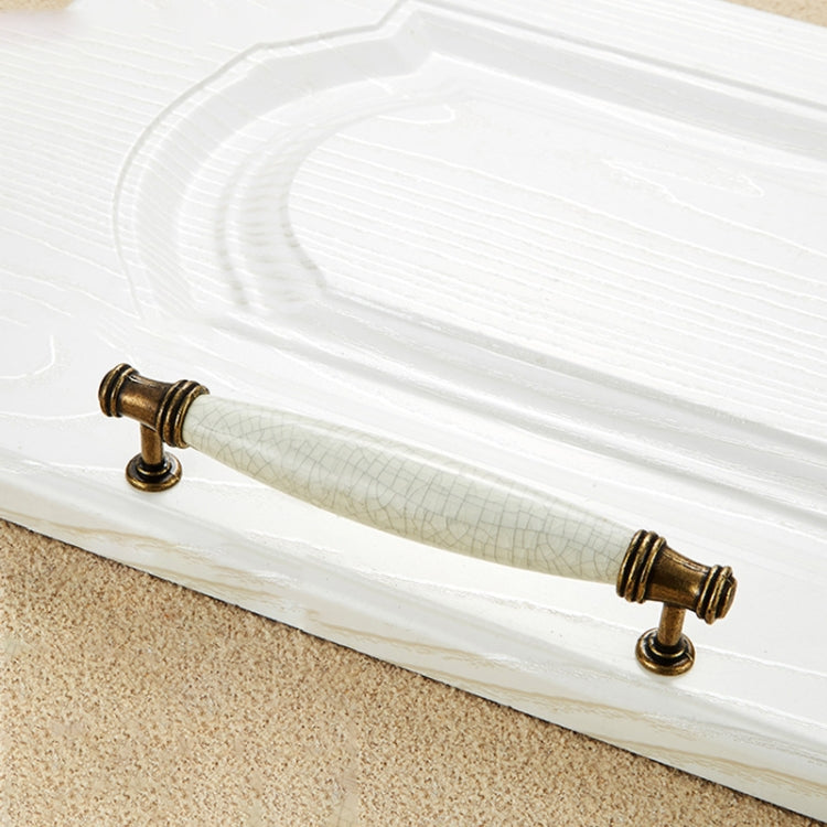 5 PCS 5001_128 Ceramic Crack Closet Cabinet Handle Pitch: 128mm