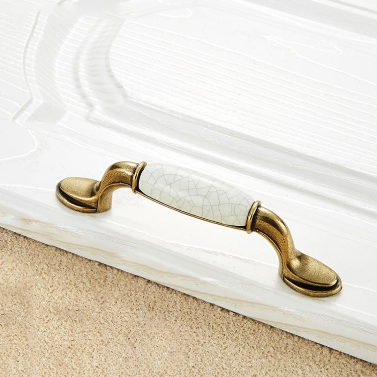 5 PCS 5012_96 Ceramic Crack Closet Cabinet Handle Pitch: 96mm