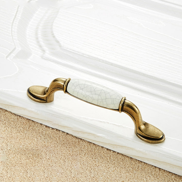 5 PCS 5012B_96 Ceramic Crack Closet Cabinet Handle Pitch: 96mm