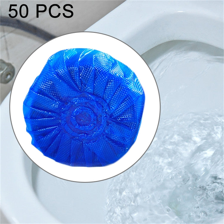 50 PCS Blue Bubble Toilet Cleaner Deodorant
