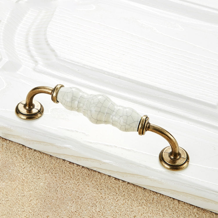 5 PCS 5031_128 Ceramic Crack Closet Cabinet Handle Pitch: 128mm
