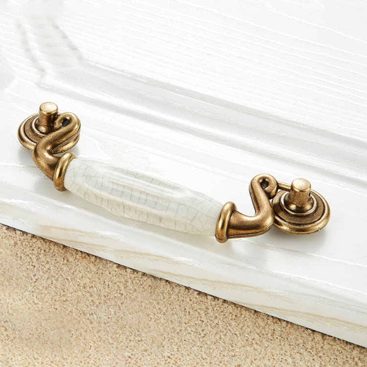 5 PCS 5047_115 Ceramic Crack Closet Cabinet Handle Pitch: 115mm