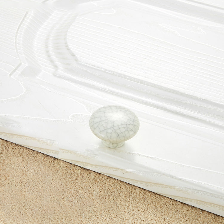 10 PCS 5084 Single Hole Ceramic Crack Closet Cabinet Handle