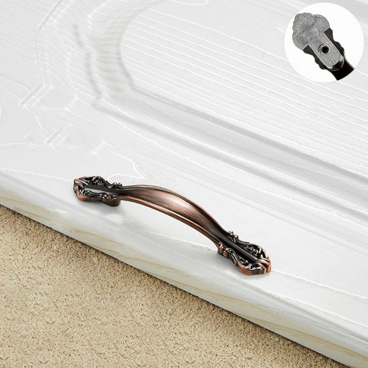 10 PCS 6032A_64 Red Ancient Paint Closet Cabinet Handle Pitch: 64mm