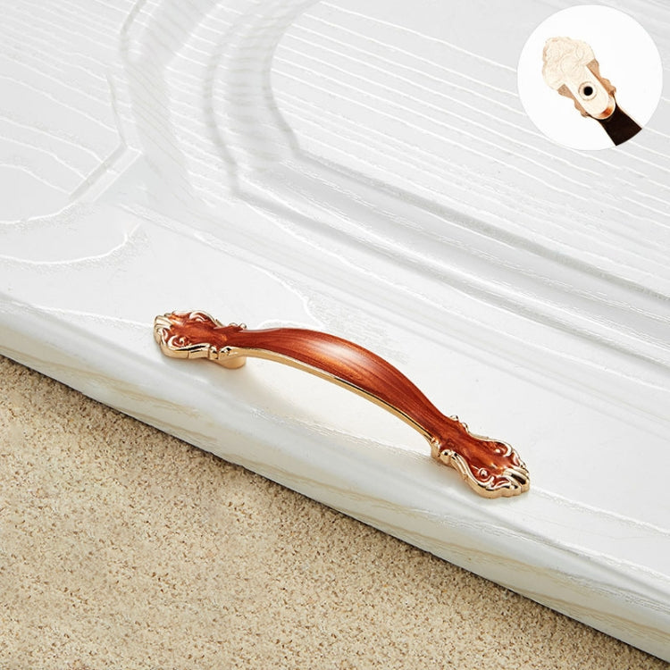 10 PCS 6032A_64 Red Amber Paint Closet Cabinet Handle Pitch: 64mm
