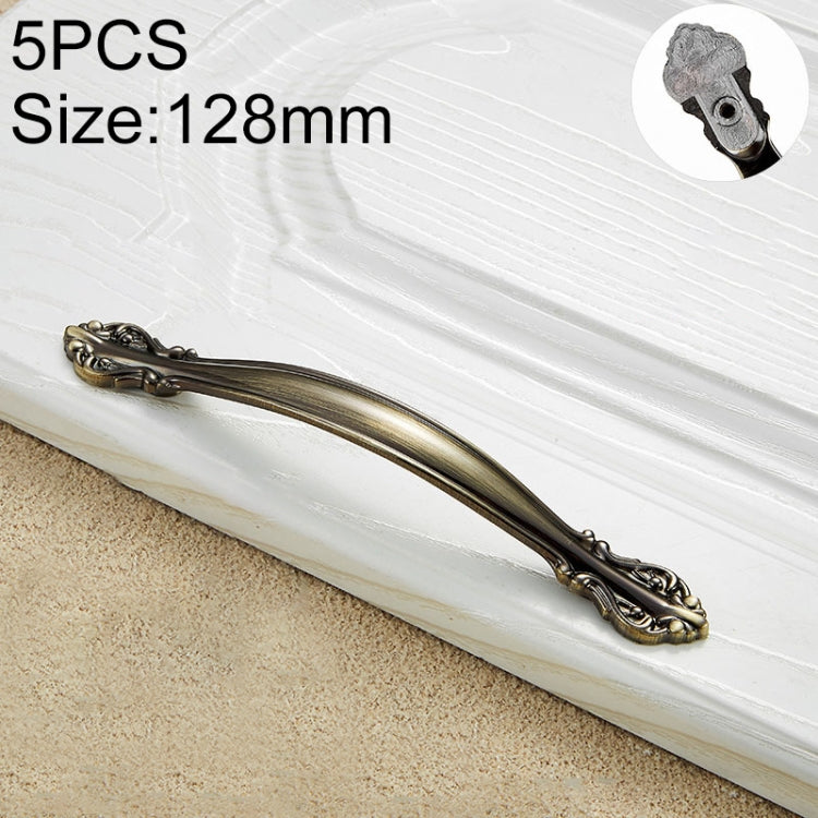 5 PCS 6032A_128 Green Ancient Paint Closet Cabinet Handle Pitch: 128mm