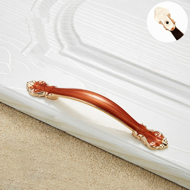10 PCS 6032B_96 Red Amber Paint Closet Cabinet Handle Pitch: 96mm