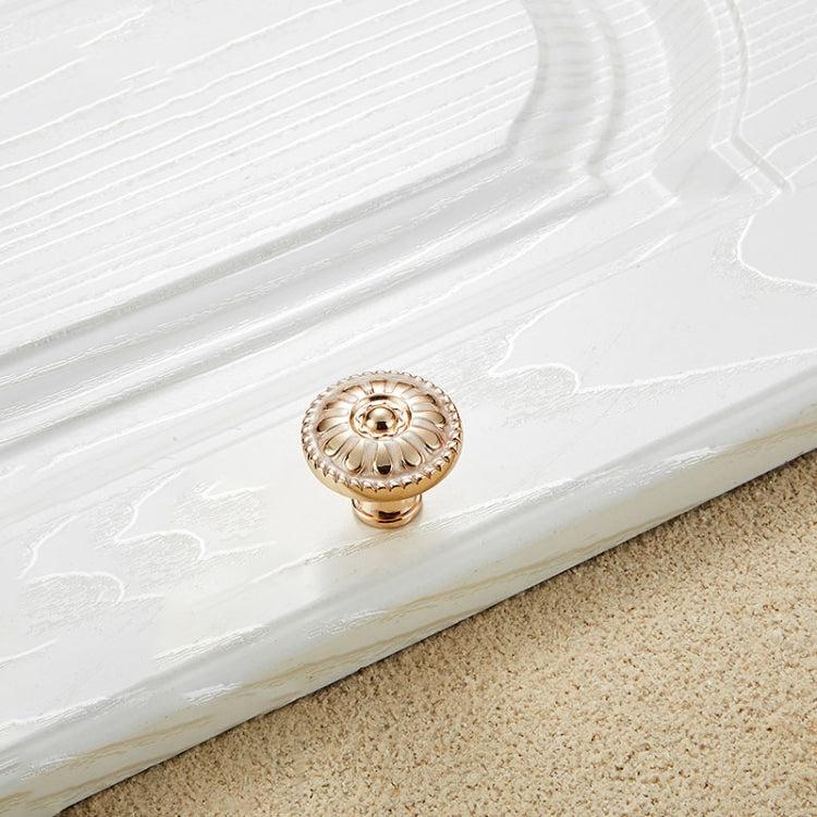 5 PCS 6041 Large Single Hole White Amber Paint Closet Cabinet Handle Diameter: 30mm