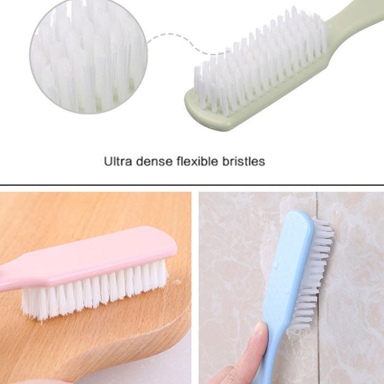 10 PCS Plastic Handle Clothes Cleaner Shoes Scrubbing Cleaning Brush(Blue)