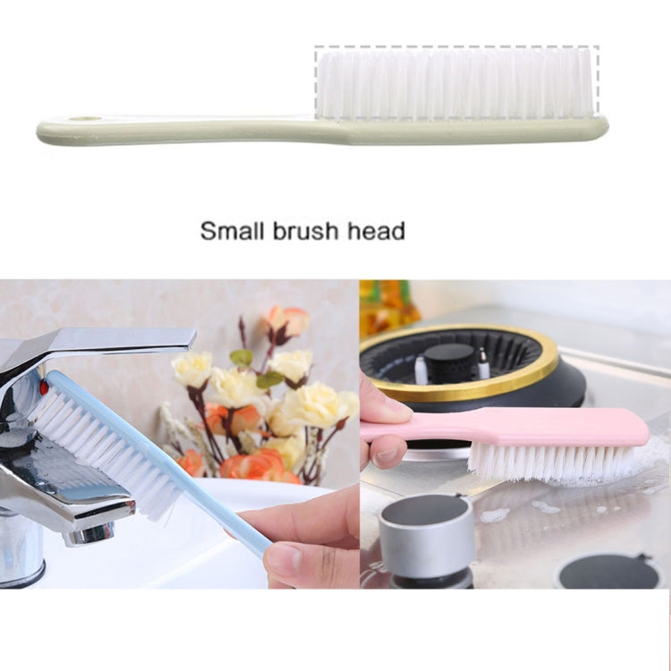 10 PCS Plastic Handle Clothes Cleaner Shoes Scrubbing Cleaning Brush(Blue)