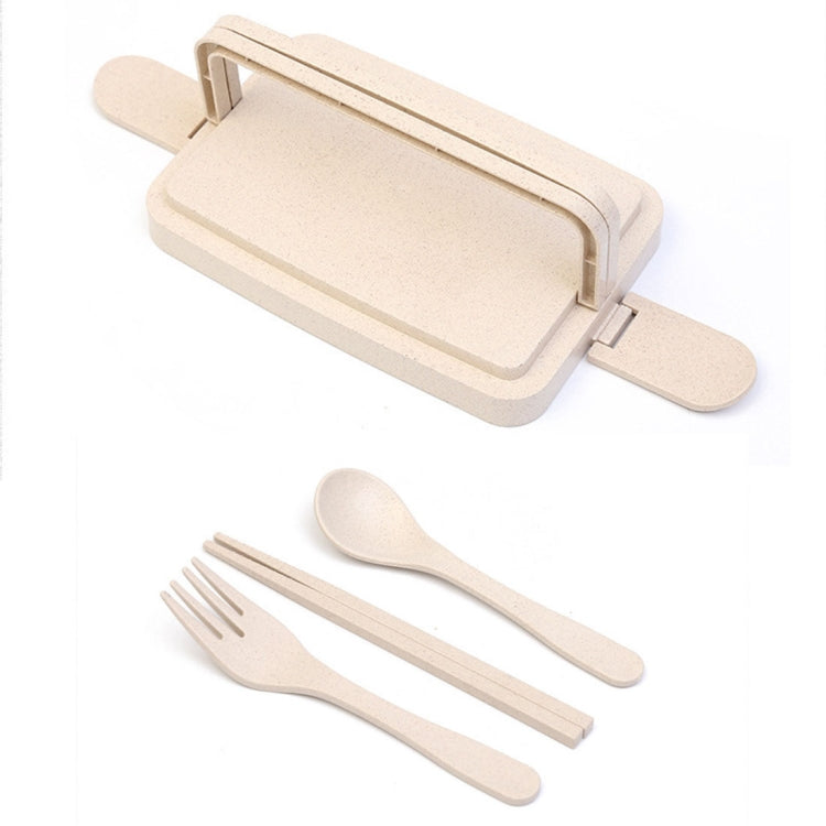 Japanese Tableware Wheat Stalk Two Layers Lunch Sushi Box, Size: 19*12.5*7.5cm (Pink)