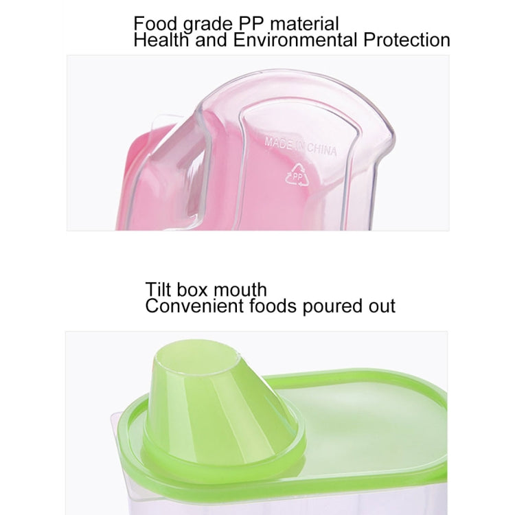 Kitchen Transparent ABS 1.9L Sealed Grain Storage Tank with Lid, Size: 16*9*15cm, S Code