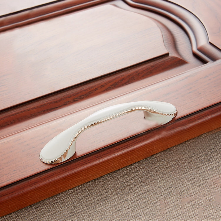 5 PCS 6009_96 Ivory White Zinc Alloy Simple Closet Cabinet Handle Pitch: 96mm