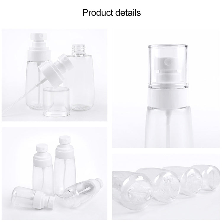 10 PCS Portable Refillable Plastic Fine Mist Perfume Spray Bottle Transparent Empty Spray Sprayer Bottle, 30ml