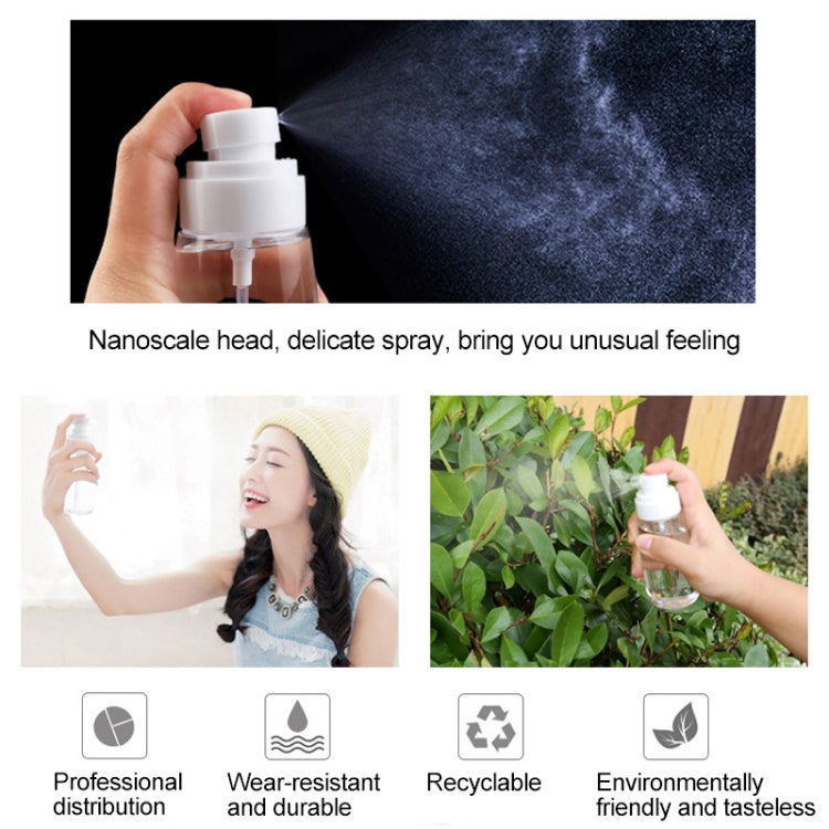 10 PCS Portable Refillable Plastic Fine Mist Perfume Spray Bottle Transparent Empty Spray Sprayer Bottle, 60ml