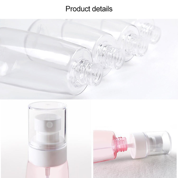 10 PCS Portable Refillable Plastic Fine Mist Perfume Spray Bottle Transparent Empty Spray Sprayer Bottle, 100ml