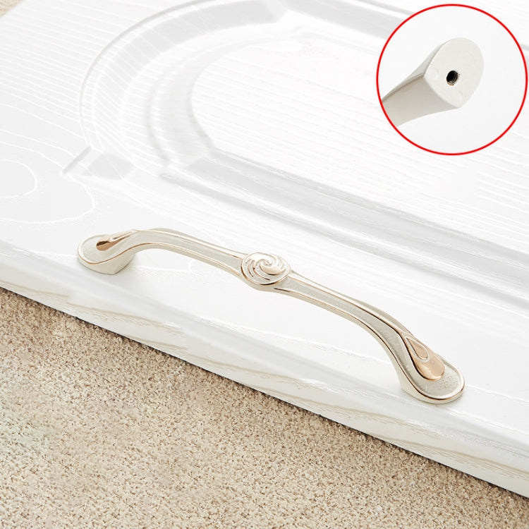 5 PCS 6039_128 Ivory White Zinc Alloy Simple Closet Cabinet Handle Pitch: 128mm