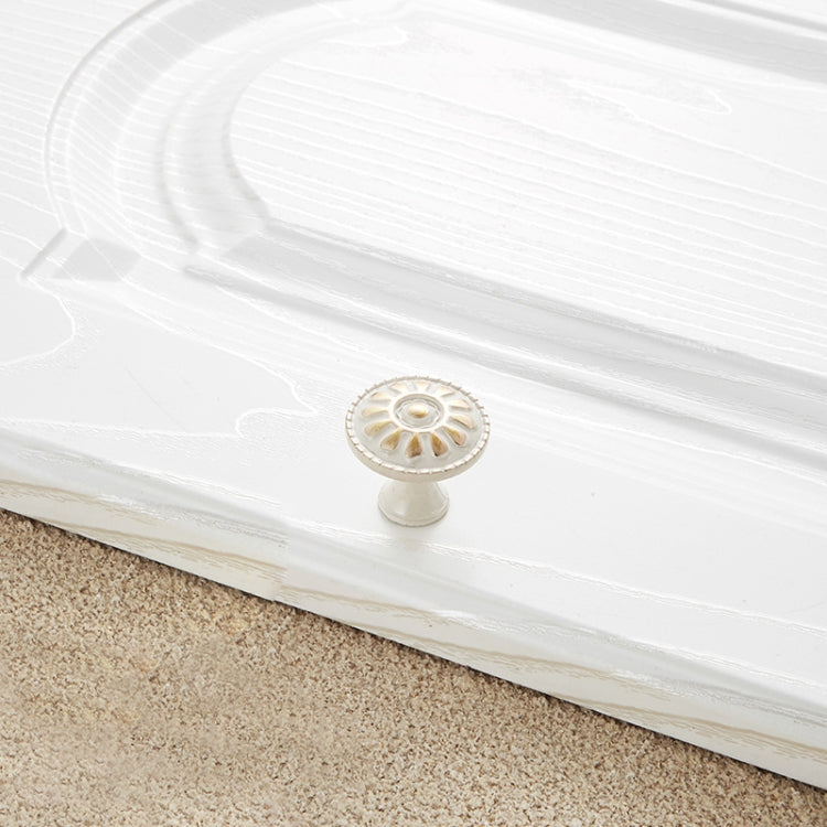 5 PCS 6041 Large Single Hole Ivory White Zinc Alloy Simple Closet Cabinet Handle Length: 30mm