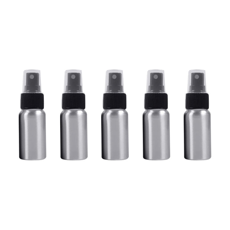 5 PCS Refillable Glass Fine Mist Atomizers Aluminum Bottle, 30ml