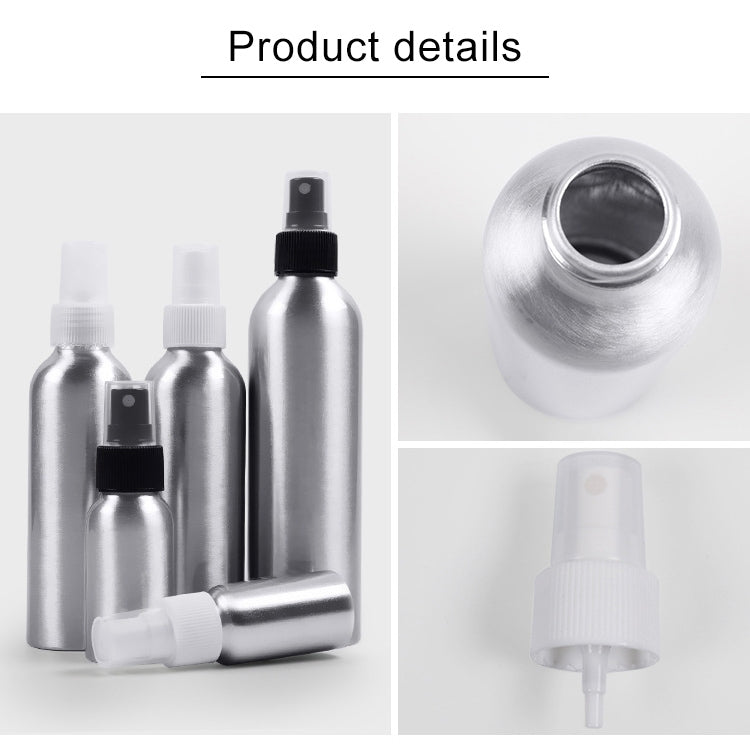 5 PCS Refillable Glass Fine Mist Atomizers Aluminum Bottle, 30ml