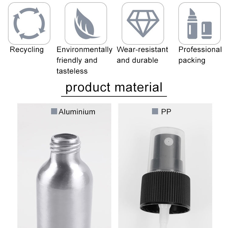 5 PCS Refillable Glass Fine Mist Atomizers Aluminum Bottle, 30ml