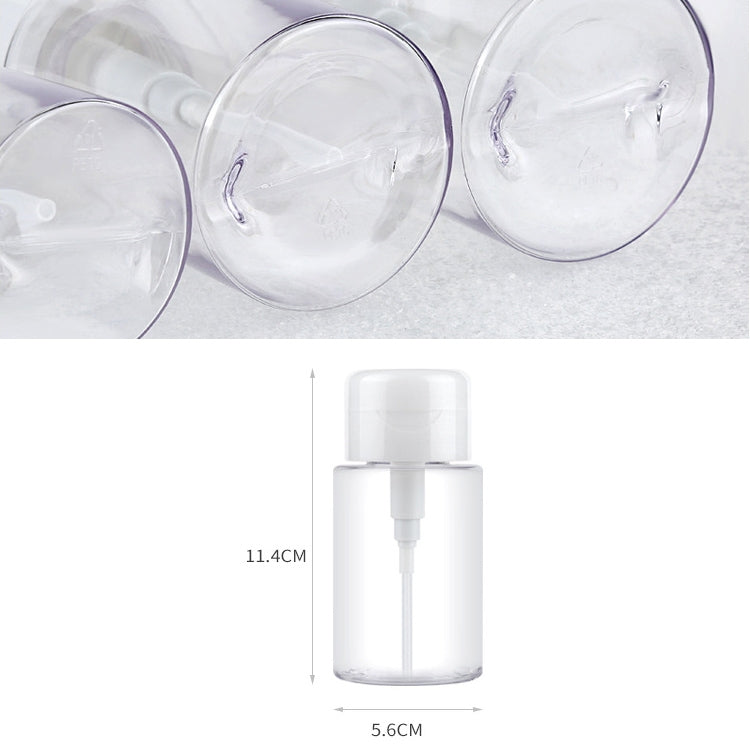 5 PCS Portable Liquid Push Down Pump Dispenser Bottle Empty Plastic Bottle Container, 150ml