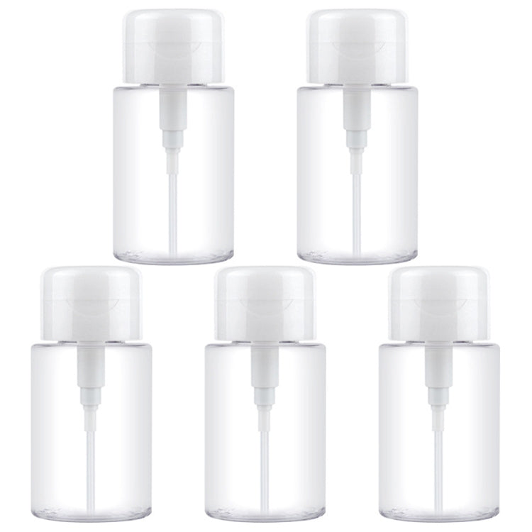 5 PCS Liquid Push Down Pump Dispenser Bottle Empty Plastic Bottle Container, 200ml