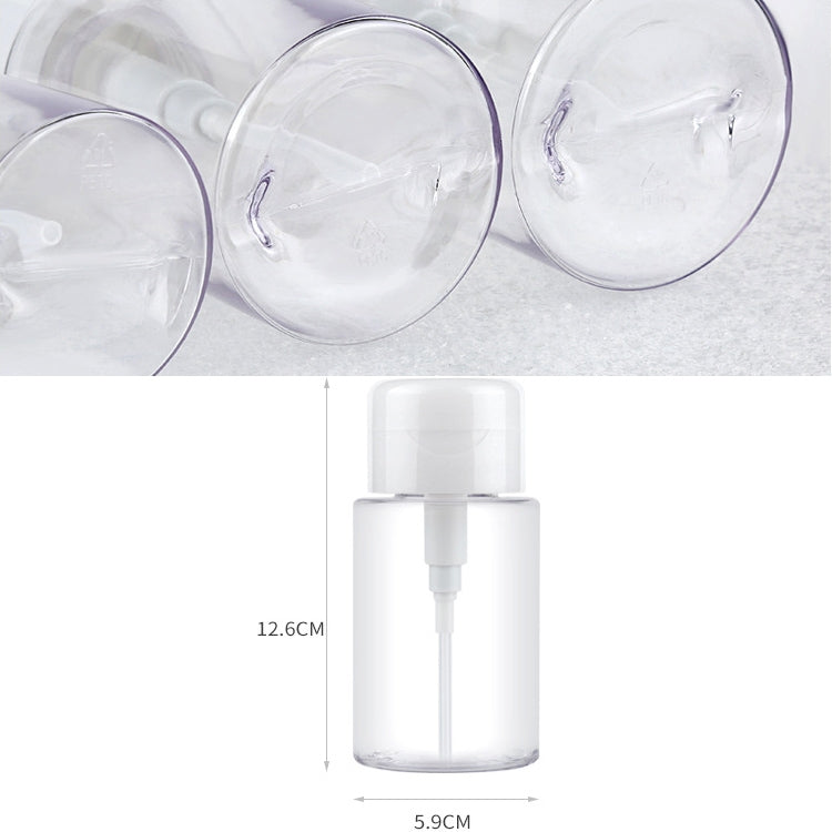 5 PCS Liquid Push Down Pump Dispenser Bottle Empty Plastic Bottle Container, 200ml