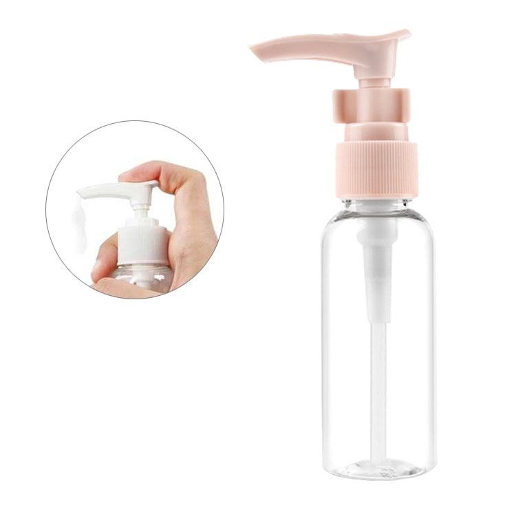 5 PCS Clear Travel Plastic Pump Bottles Portable Travel Accessories Cream Bottles Containers, 50ml