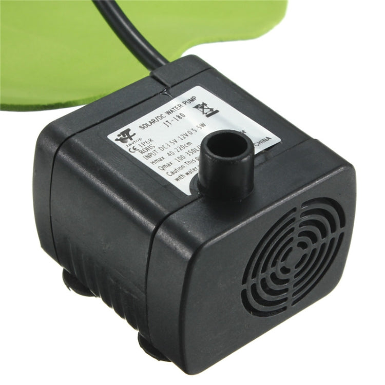 Solar Powered Water Pump Panel Kit Lotus Leaf Floating Pump Fountain Pool Garden Pond Watering Submersible Pumps