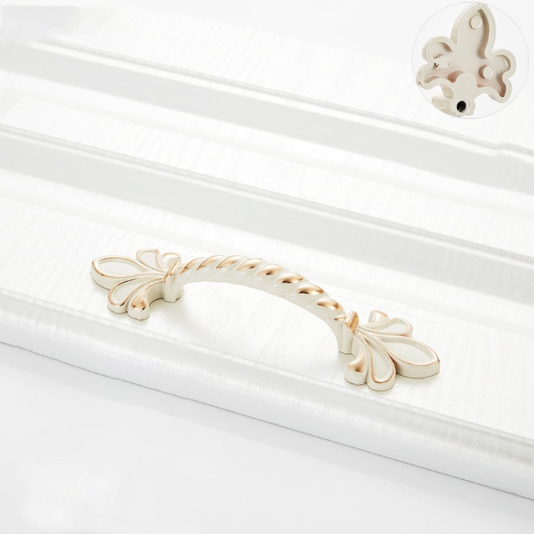 5 PCS 6062_64 Ivory White Zinc Alloy Simple Closet Cabinet Handle Pitch: 64mm