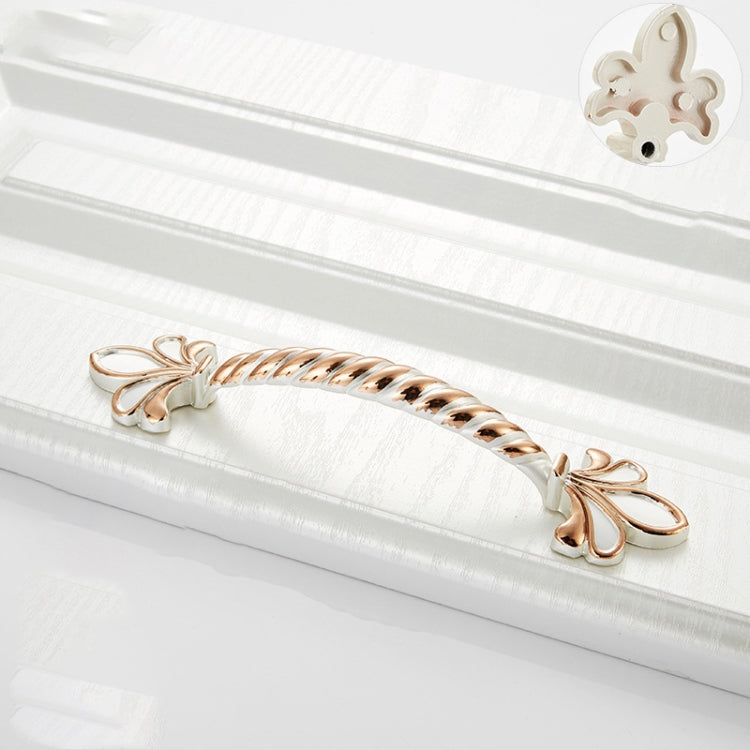 5 PCS 6062_96 Ivory White Zinc Alloy Simple Closet Cabinet Handle Pitch: 96mm
