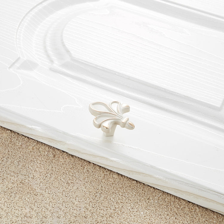 5 PCS 6062 Single Hole Ivory White Zinc Alloy Simple Closet Cabinet Handle