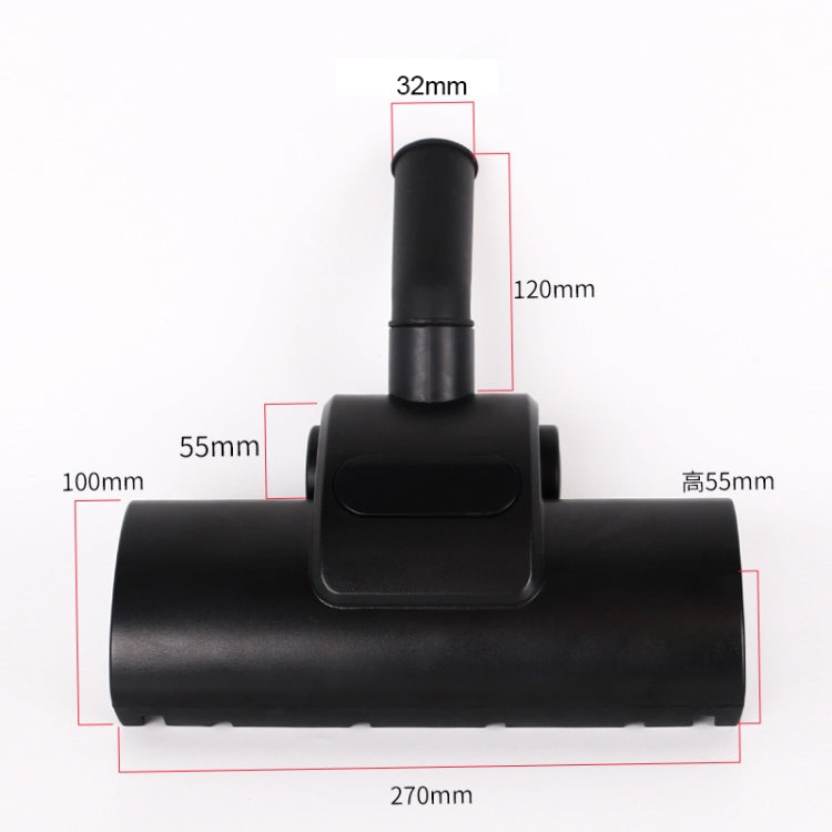 Household Vacuum Cleaner Floor Brush Carpet Suction Brush Head, Inner Diameter : 32mm(Black)