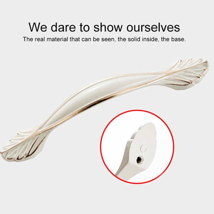 5 PCS 6077 Single Hole Ivory White Zinc Alloy Simple Closet Cabinet Handle