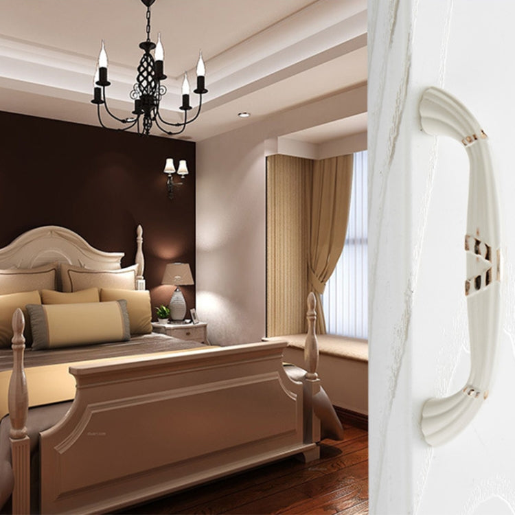 5 PCS 6077 Single Hole Ivory White Zinc Alloy Simple Closet Cabinet Handle