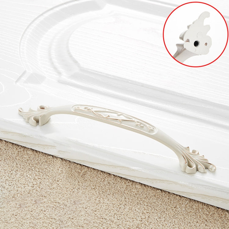 5 PCS 6515_128 Ivory White Zinc Alloy Simple Closet Cabinet Handle Pitch: 128mm