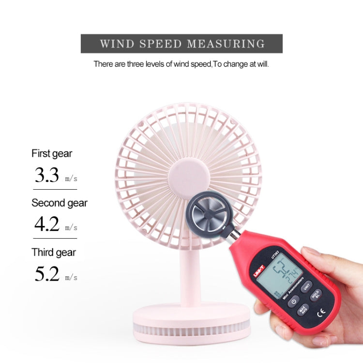 Sunshine  Modern USB Fan Desk Lamp With 3 Speeds(Pink)