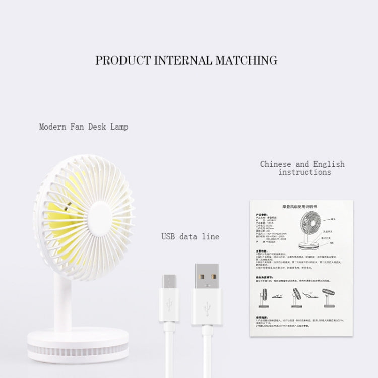 Sunshine  Modern USB Fan Desk Lamp With 3 Speeds(Pink)