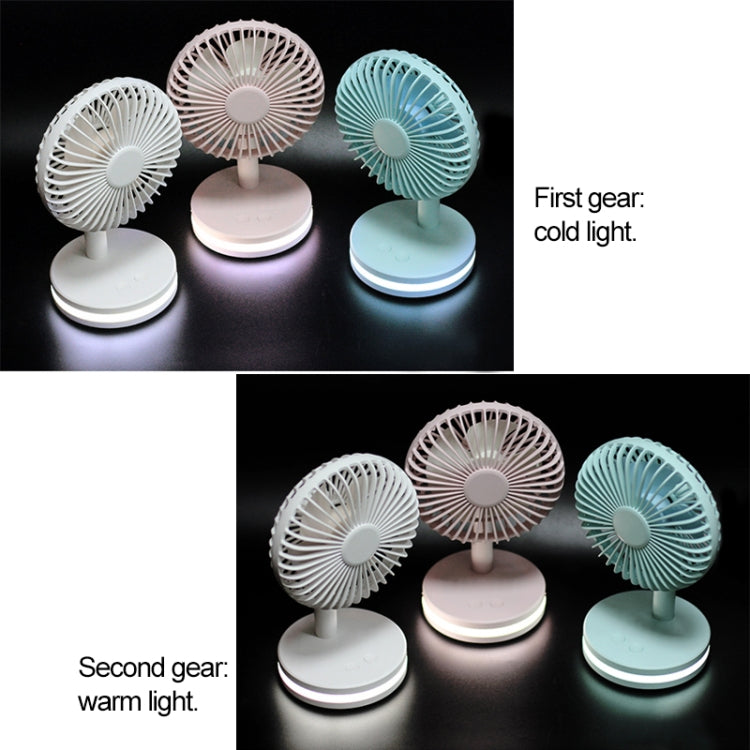 Sunshine  Modern USB Fan Desk Lamp With 3 Speeds(Pink)