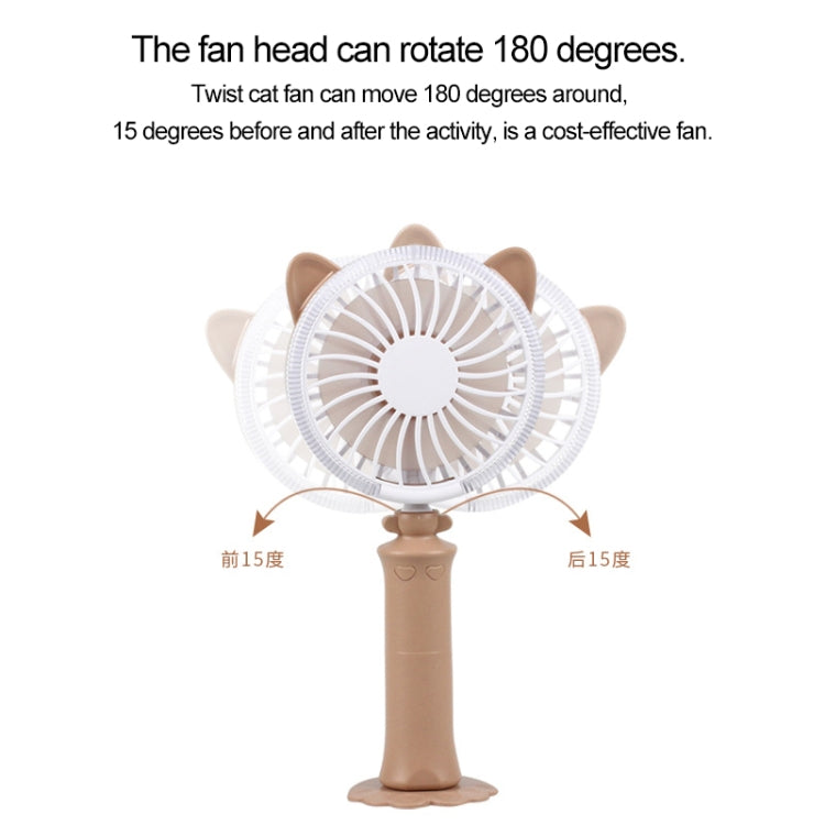 Sunshine Twisted Cat Night USB Fan With 180 Degree Rotation & Wind 2 Speeds