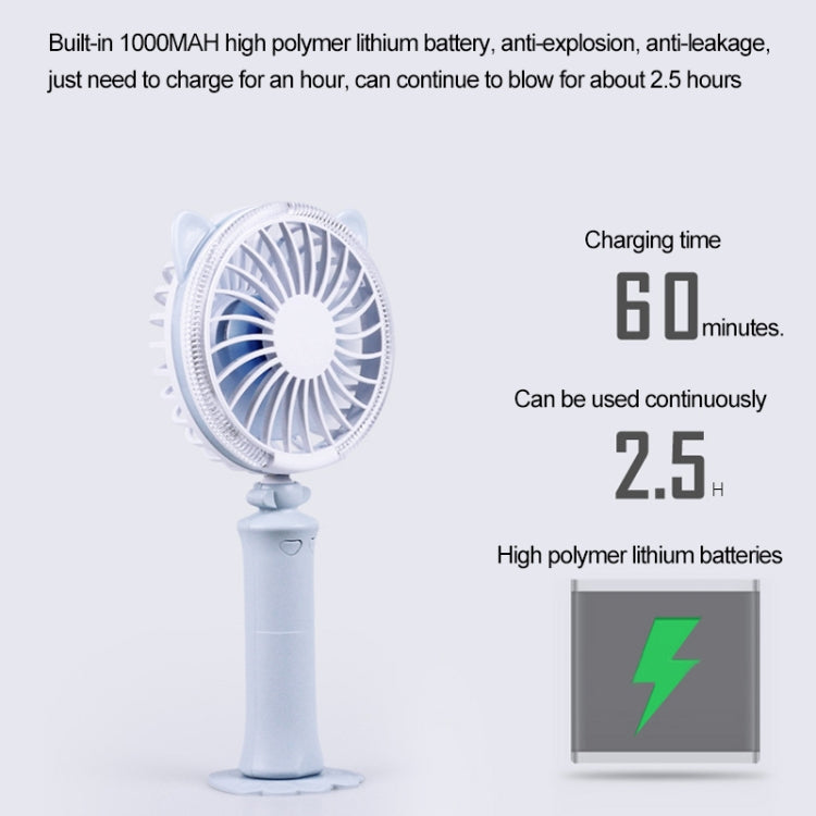 Sunshine Twisted Cat Night USB Fan With 180 Degree Rotation & Wind 2 Speeds