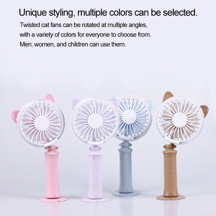 Sunshine Twisted Cat Night USB Fan With 180 Degree Rotation & Wind 2 Speeds