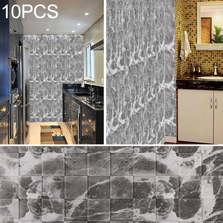 10 PCS Creative 3D Stone Pattern Wall Stickers Wallpaper Decoration, Size: 70 x 70cm