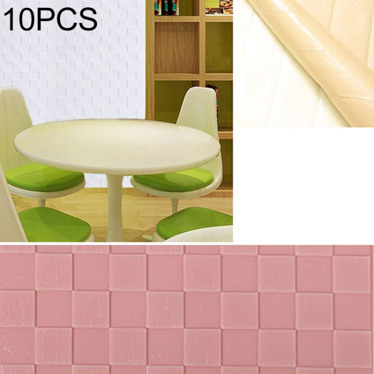 10 PCS Creative 3D Stone Pattern Wall Stickers Wallpaper Decoration, Size: 70 x 70cm