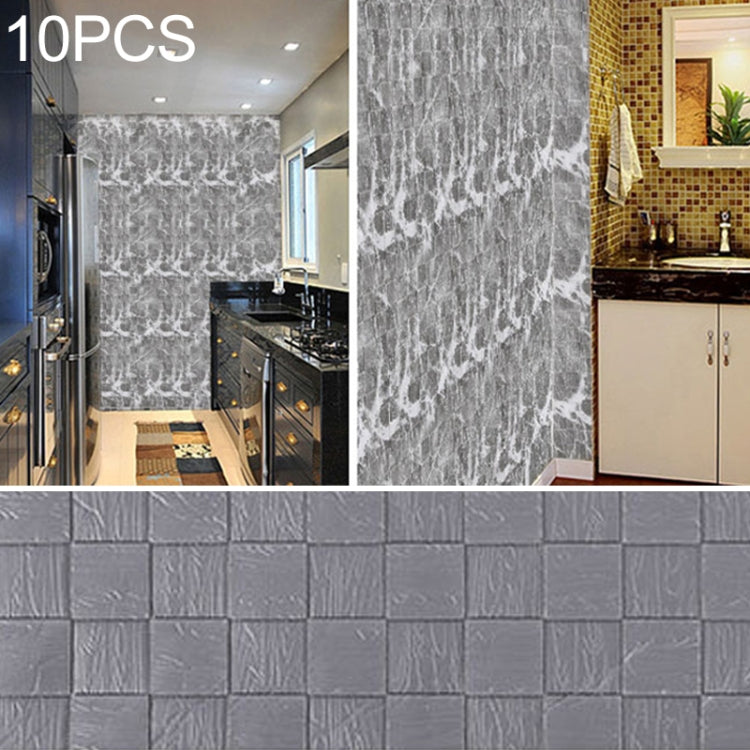 10 PCS Creative 3D Stone Pattern Wall Stickers Wallpaper Decoration, Size: 70 x 70cm