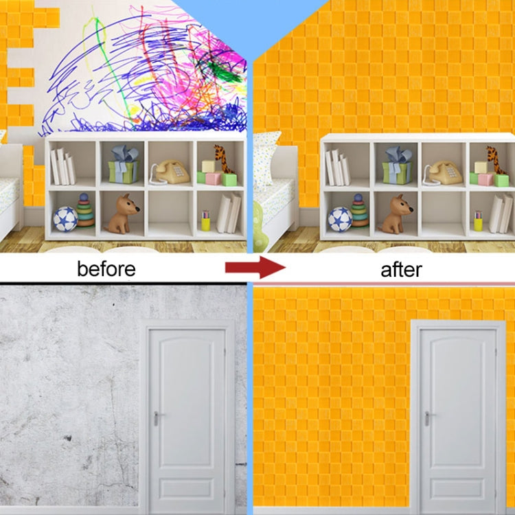 10 PCS Creative 3D Stone Pattern Wall Stickers Wallpaper Decoration, Size: 70 x 70cm