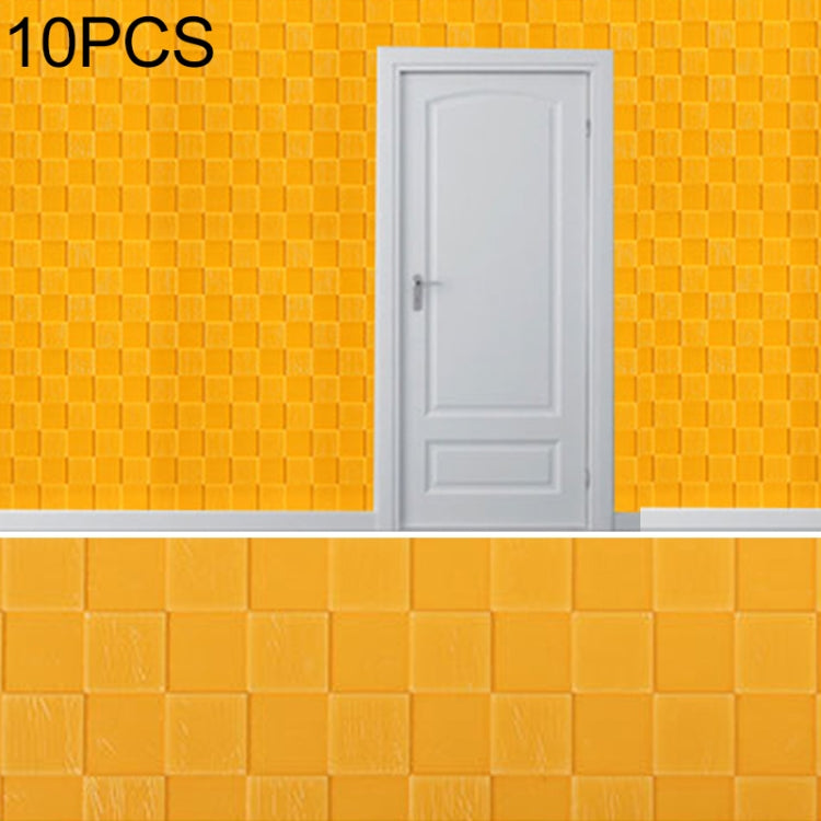 10 PCS Creative 3D Stone Pattern Wall Stickers Wallpaper Decoration, Size: 70 x 70cm